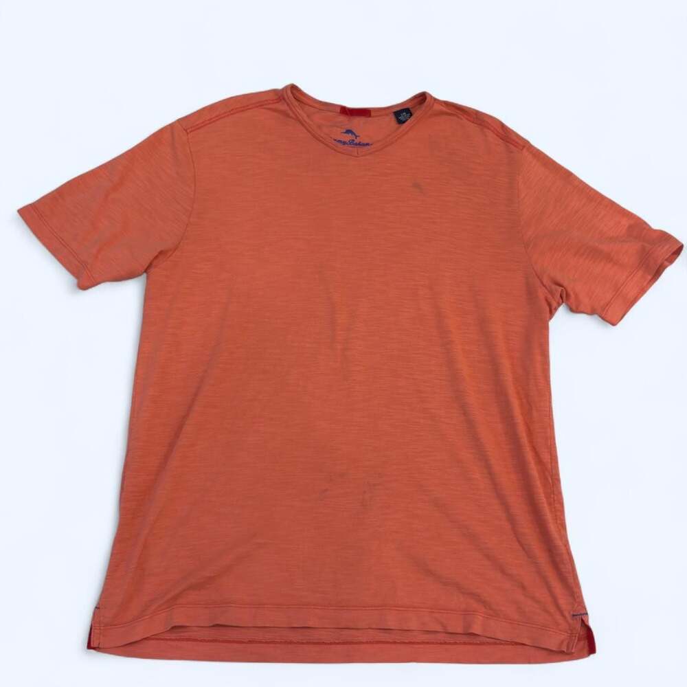 Vintage Tommy Bahama 100% Pima Cotton V-Neck Short Sleeve T-Shirt